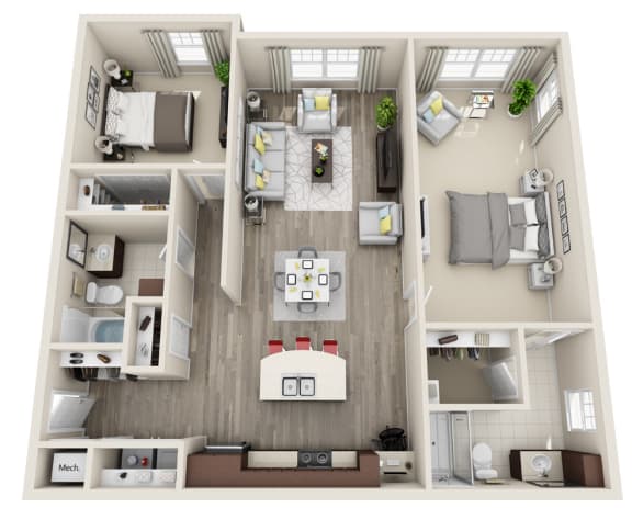 Floor Plans of Vintage Lake Mary Apartments in Sanford, FL