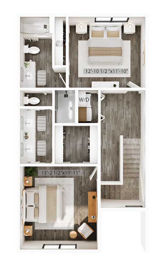 A floor plan of a small apartment with a living room, kitchen, and bathroom.