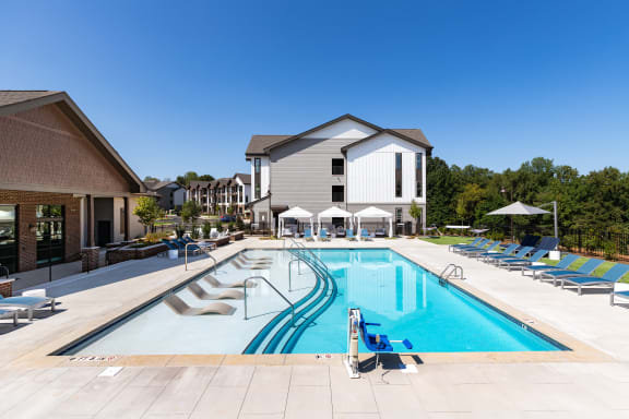 the swimming pool at the resort at governors crossing