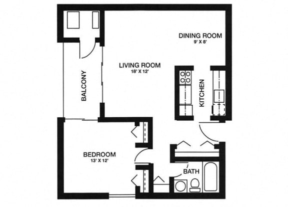 1 Bedroom 1 Bath