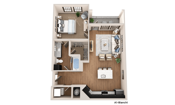the bedroom floor plan of 460 sq ft