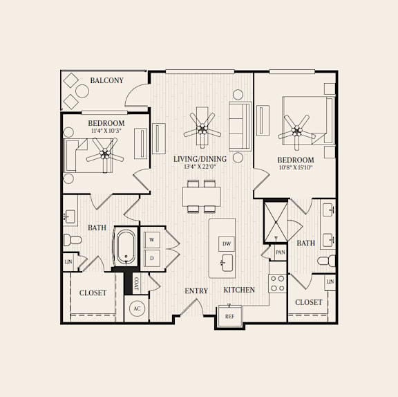A black and white image of a floor plan for a house.
