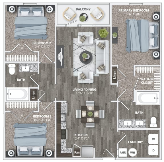 a floor plan of a house with a bedroom and a living room