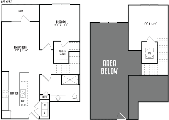 the floor plan of the area bloom apartments