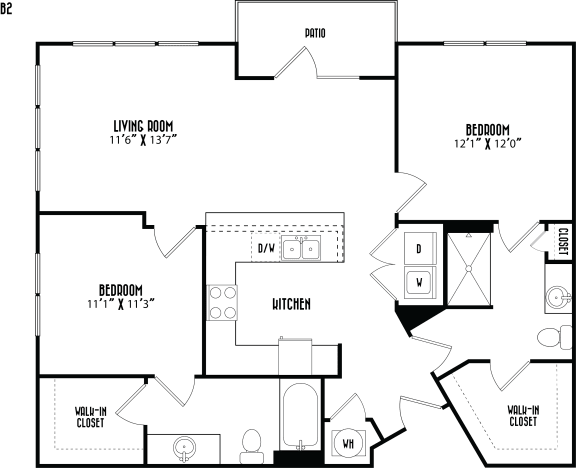 the blueprint of a floor plan of a house