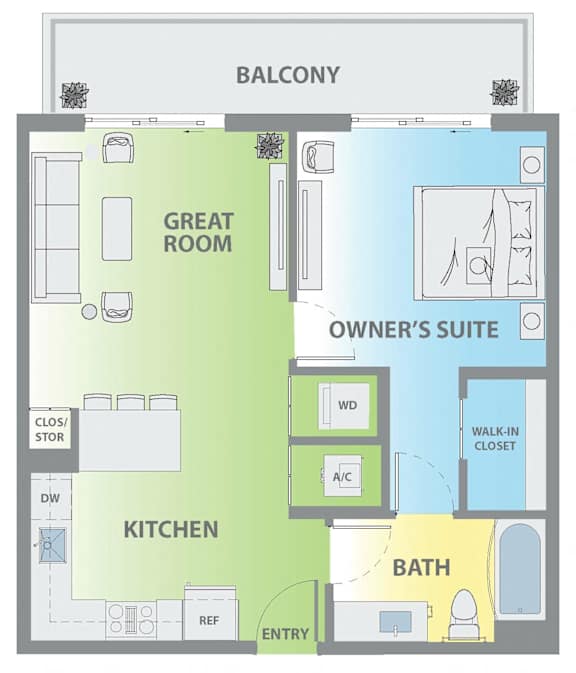 a floor plan of a room with a bathroom and a living room
