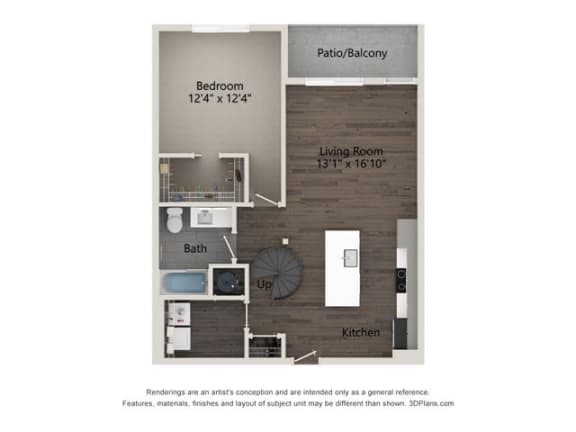 a floor plan of a small apartment