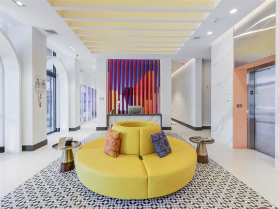 Lobby at Altis Little Havana Apartments in Miami, FL 33135