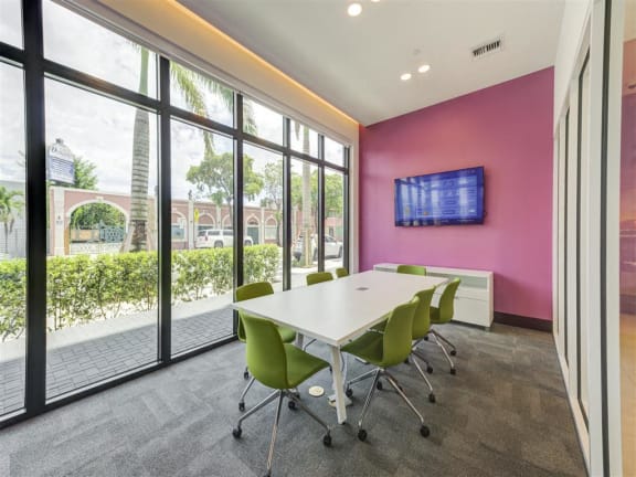Conference Room at Altis Little Havana Apartments in Miami, FL 33135