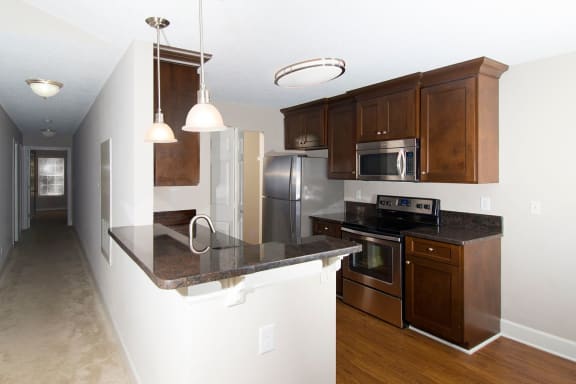 kitchen with stainless steel appliances