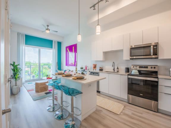 Kitchen at Altis Little Havana Apartments in Miami, FL 33135