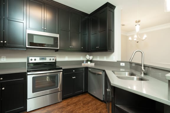 Cabinets and Stainless Steel Appliances at Greystone Pointe, Tennessee