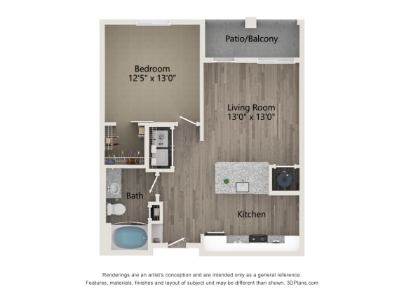 a floor plan of a bedroom with a bathroom and a living room
