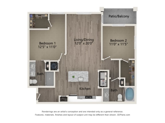 floor plan  the villas at spring creek apartments