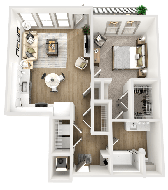 a floor plan of a 1 bedroom apartment at princeton court apartments in dallas, tx