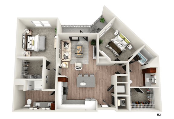 a floor plan of a 2100 sq ft apartment