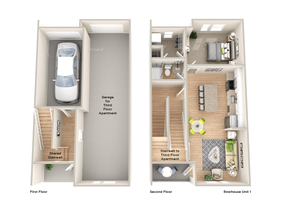 a rendering of a floor plan of a house and a room with a bath tub