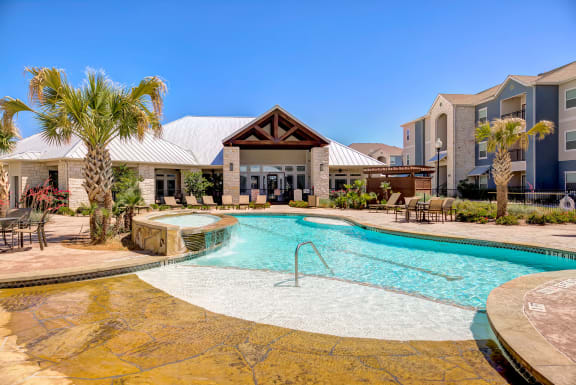 Swimming Pool With Sparkling Water at Residence at Midland, Texas, 79706