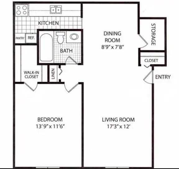 A black and white image of a floor plan for a house.