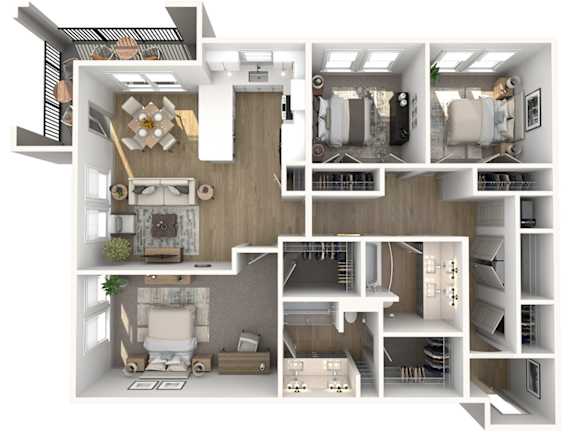 A series of images showing different rooms of a house.