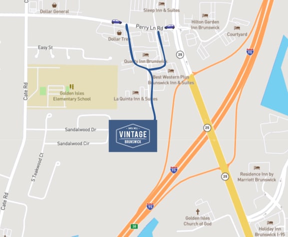 a map of the campus with a vinicade logo on it