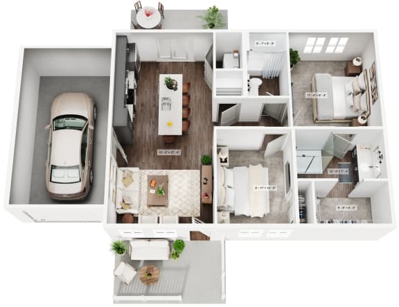 2 Bedroom 2 Bathroom at Allier Foley, Foley, AL
