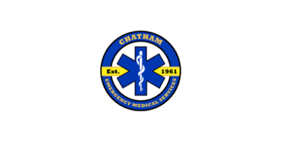 The logo is for the "Chatham Emergency Medical Services" established in 1961.