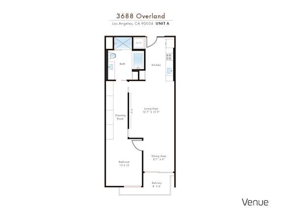 Floor Plan A at Venue, Los Angeles, CA