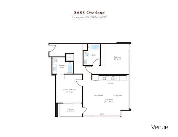 F Floor Plan at Venue, Los Angeles