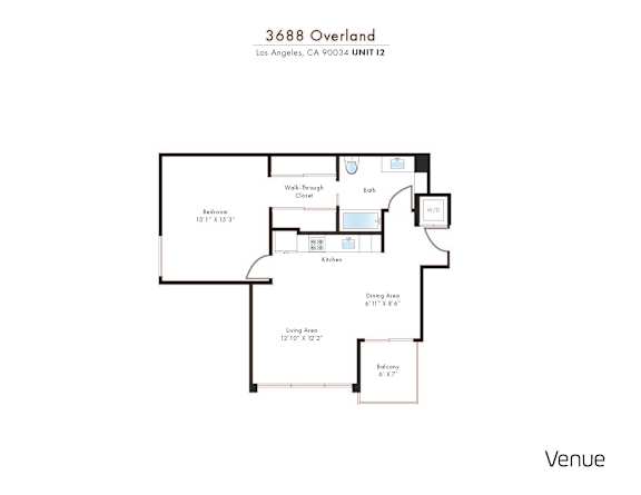 I2 Floor Plan at Venue, California