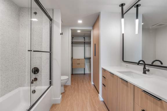 D - Bathroom with custom walk-in closet