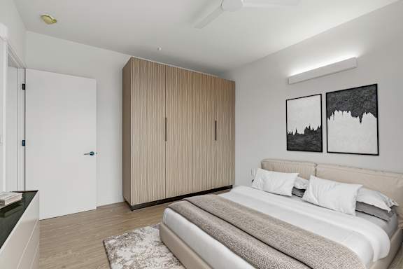 E2 - bedroom with built-in closets