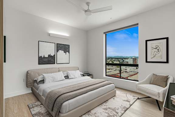 E2 - bedroom 1 with Eastern views
