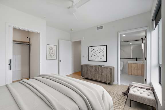 E2 - 2nd bedroom with attached bathroom and walk-in closet