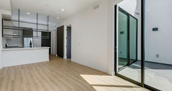 Living space in the one bedrooms