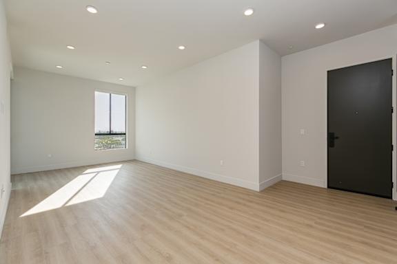 Spacious living room and dining area