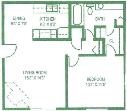Landing at Woodlawn Tower 1 Bedroom Wichita, KS