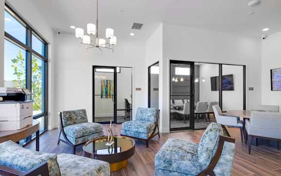 Clubhouse Living Area at Imperial Crossing Luxury Apartment Homes, Florida, 34134