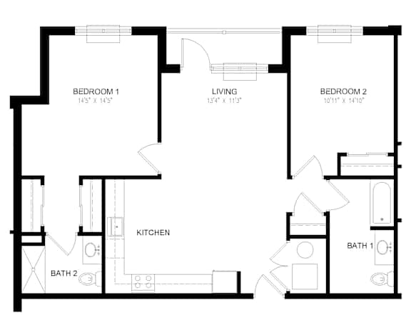 Residence 05 Floor Plan at Station Village at Denville, Denville, 07834
