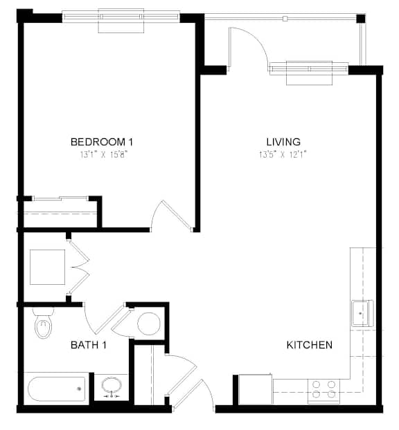 Residence 10 Floor Plan at Station Village at Denville, Denville