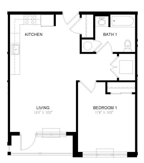 Residence 18 Floor Plan at Station Village at Denville, Denville, NJ 07834