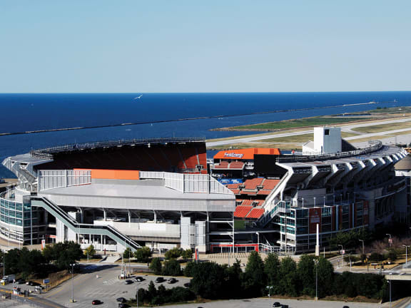First Energy Stadium at The Terminal Tower Residences Apartments, Cleveland, Ohio