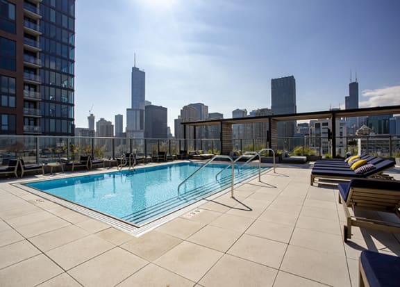 Sparkling Swimming Pool at 640 North Wells, Chicago, IL