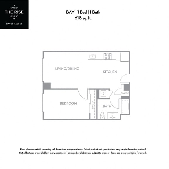 Bay - 1x1 The Rise Hayes Valley|Bay|1x1