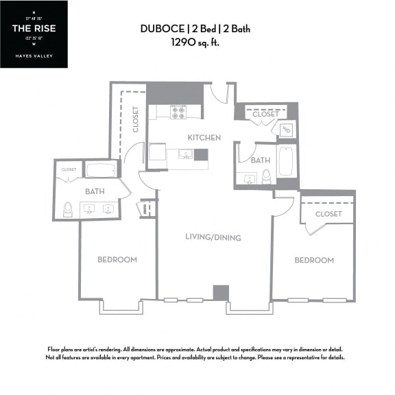 Duboce -2x2 The Rise Hayes Valley|Duboce|2x2
