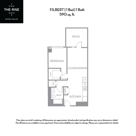 Filbert - 1x1 The Rise Hayes Valley|Filbert|1x1