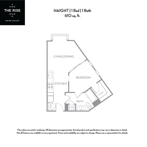 Haight - 1x1 The Rise Hayes Valley|Haight|1x1