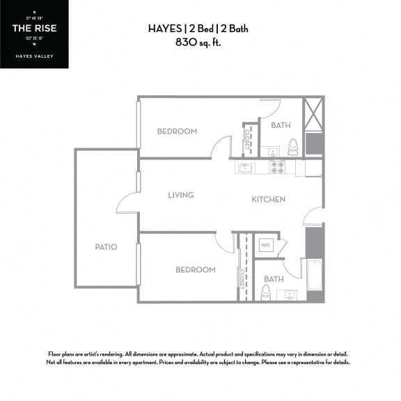 Hayes - 2x2 The Rise Hayes Valley|Hayes|2x2