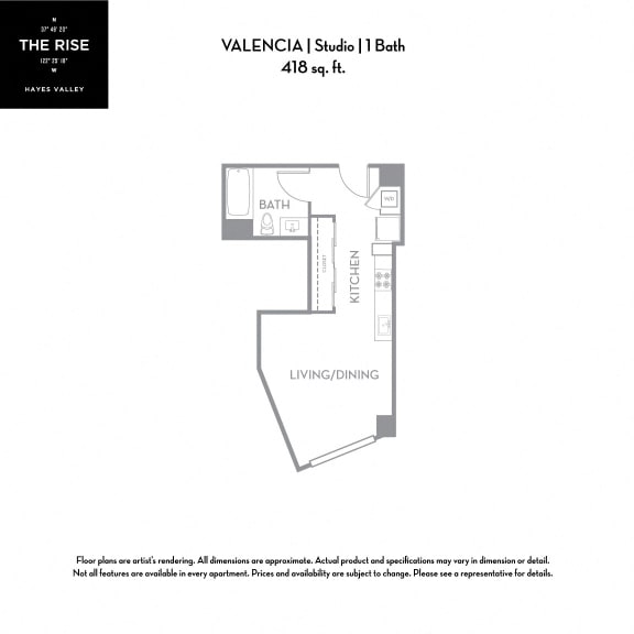 Valencia - Studio/1 The Rise Hayes Valley|Valencia|Studio/1