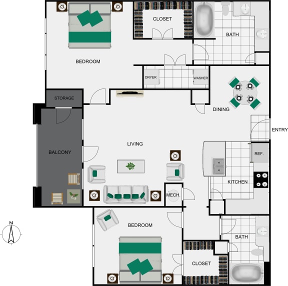 B4 Floorplan view for arlo westchase